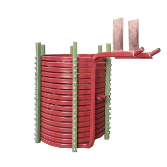 中頻爐，感應(yīng)爐，中頻電爐，感應(yīng)電爐中感應(yīng)線圈的作用：(洛陽(yáng)萬(wàn)峰工業(yè)爐)